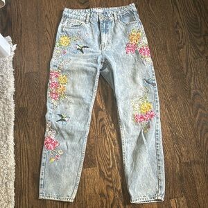 Hadley Pollet Embroidered Jeans